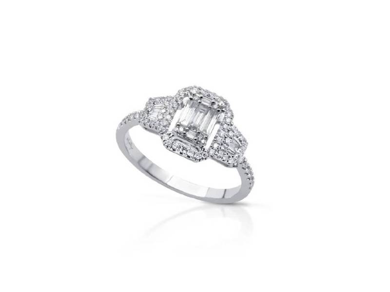 ANELLO GIANNI CARITA' ORO BIANCO E DIAMANTI FA2306